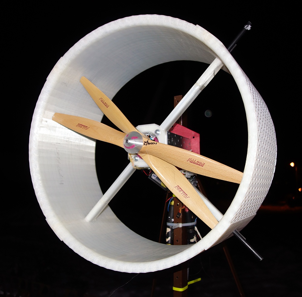 Ducted coaxial propeller test