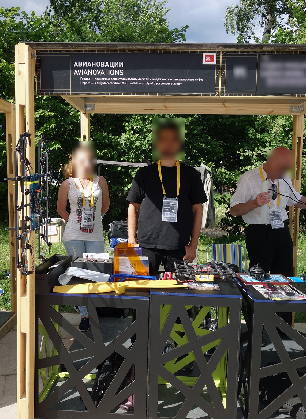 Flyka flying-car prototype at Startup Village 2019